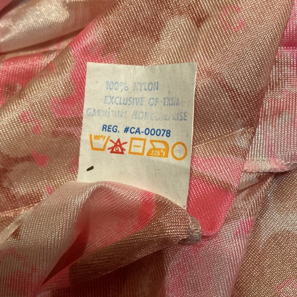 Vintage Peri Ann long floral lingerie 2 piece set size M - Picture 17 of 17